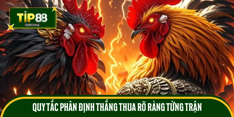 Quy tắc phân định thắng thua rõ ràng từng trận